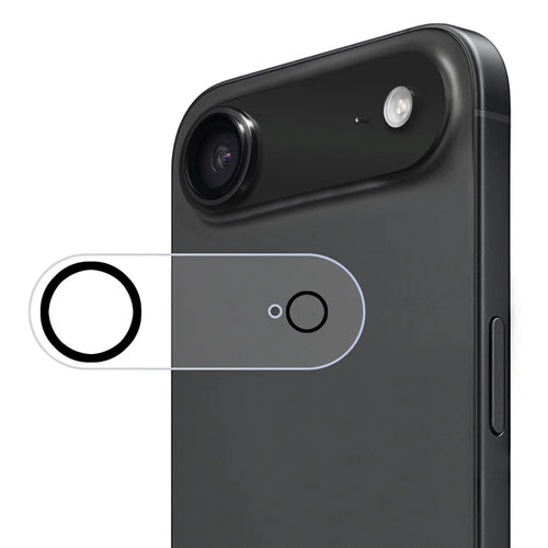 ENKAY HAT PRINCE For iPhone Air Camera Lens Protector   Tempered Glass Lens Film with Black Ring - Transparent - 1
