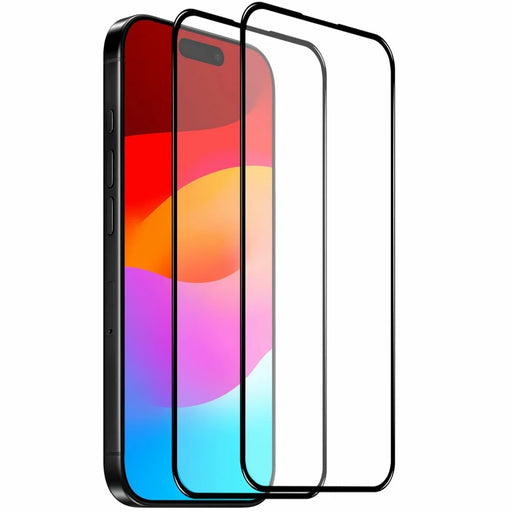 NORTHJO 2Pcs A+ Phone Screen Protector for iPhone 18 Pro / 17 Pro 0.3mm 2.5D High Aluminum-silicon Glass Silk Printing Film - 1