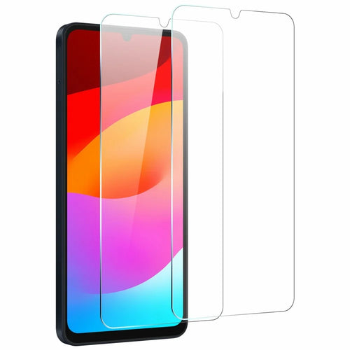 NORTHJO 2Pcs A+ Clear Screen Protector for Samsung Galaxy A08 4G / A07 4G / A06 4G / A06 5G Shatterproof 0.3mm 2.5D Tempered Glass Film - Transparent - 1