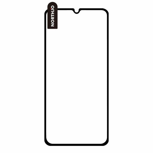 NORTHJO 2Pcs A+ Phone Screen Protector for Samsung Galaxy A08 4G / A07 4G / A06 4G / A06 5G 0.3mm 2.5D High Aluminum-silicon Glass Silk Printing Film - 2