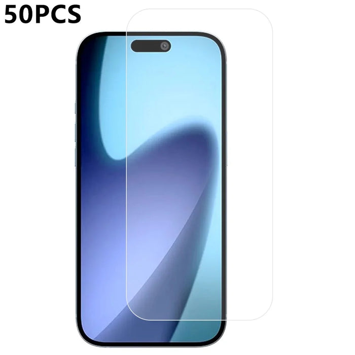 50Pcs / Pack For iPhone 18 Pro / 17 Pro Screen Protector Thick Glue HD Clear High Aluminium-Silicon Glass Film Anti Explosion - 1