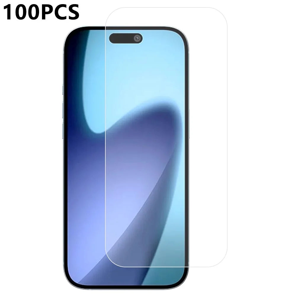 100Pcs / Pack For iPhone 18 Pro / 17 Pro Screen Protector Thick Glue HD Clear High Aluminium-Silicon Glass Film Anti Explosion - 1