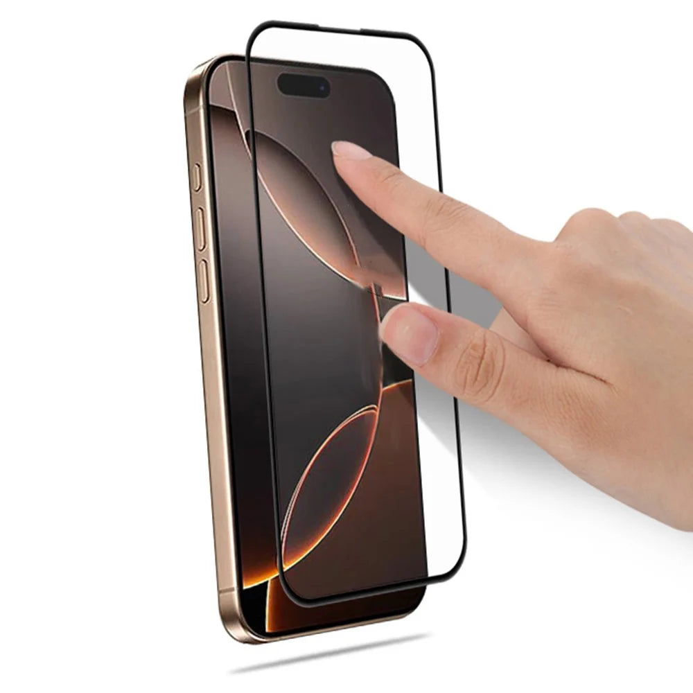 MOCOLO For iPhone 17 Screen Protector Anti-Shatter Silk Printing Tempered Glass Film - Black - 3