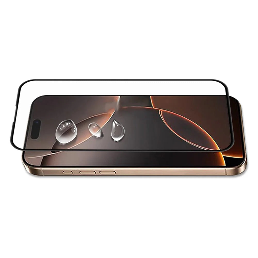 MOCOLO For iPhone 17 Screen Protector Anti-Shatter Silk Printing Tempered Glass Film - Black - 4