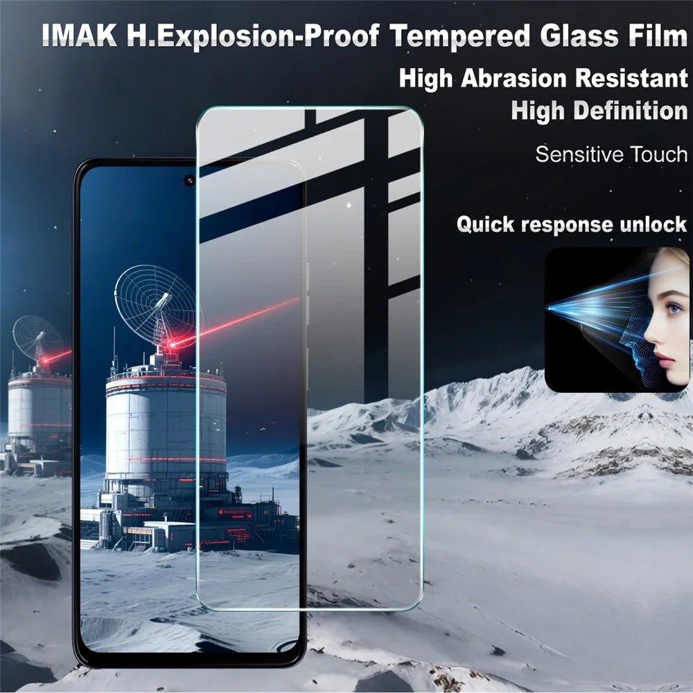 IMAK H Series For Motorola Moto G56 5G Tempered Glass Screen Protector Shatter-Proof Protection - 3