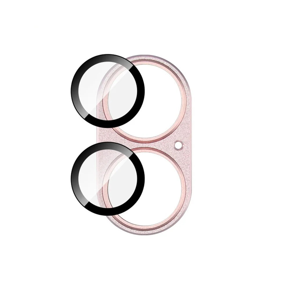 IMAK For iPhone 17 Camera Lens Film Metal Lens Cap + Tempered Glass Lens Protector - Pink - 5