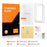AMORUS 2Pcs For Honor 400 5G (Global) Screen Protector Shatterproof Silk Printing Tempered Glass Film - Black - 7