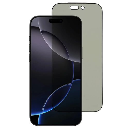 For iPhone 17 Pro Privacy Screen Protector Purple Light Anti-Spy Tempered Glass Film with Dust-Proof Mesh - 1