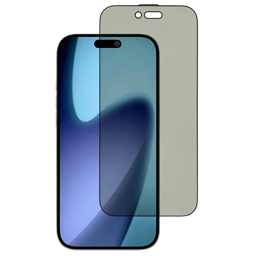 For iPhone Air Privacy Screen Protector Purple Light Anti-Spy Tempered Glass Film with Dust-Proof Mesh - 1