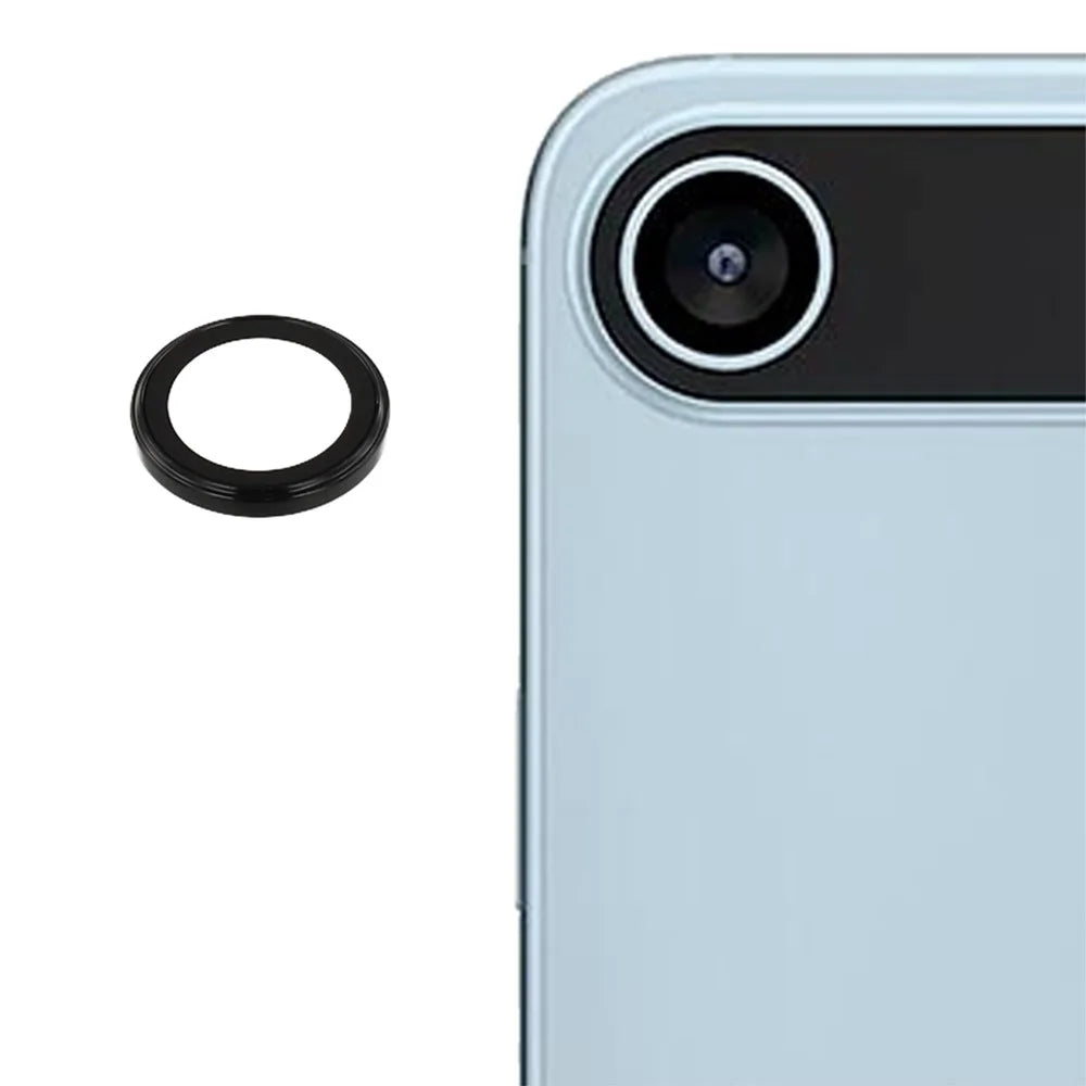 For iPhone Air Camera Lens Protector Electroplating Ultra HD Tempered Glass Lens Film - Black - 1