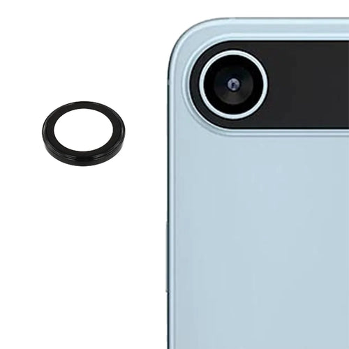 For iPhone Air Camera Lens Protector Electroplating Ultra HD Tempered Glass Lens Film - Black - 1