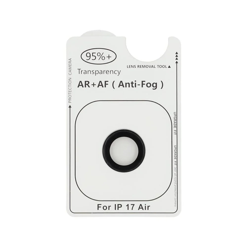 For iPhone Air Camera Lens Protector Electroplating Ultra HD Tempered Glass Lens Film - Black - 3