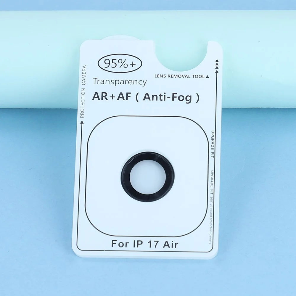 For iPhone Air Camera Lens Protector Electroplating Ultra HD Tempered Glass Lens Film - Black - 4