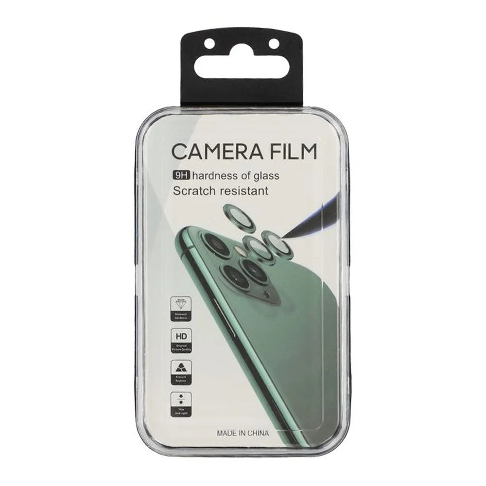 For iPhone Air Camera Lens Protector Electroplating Ultra HD Tempered Glass Lens Film - Black - 5