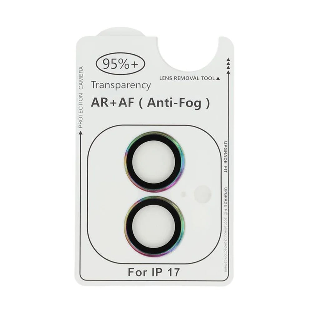 For iPhone 17 Camera Lens Protector Electroplating Ultra HD Tempered Glass Lens Film - Multi-Color - 3