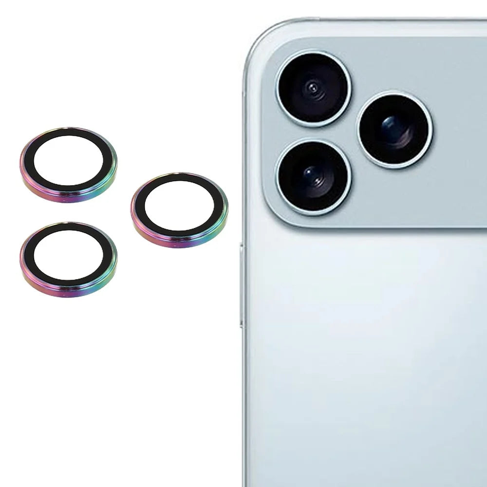 For iPhone 17 Pro / 17 Pro Max Camera Lens Protector Electroplating Ultra HD Tempered Glass Lens Film - Multi-Color - 1