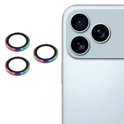 For iPhone 17 Pro / 17 Pro Max Camera Lens Protector Electroplating Ultra HD Tempered Glass Lens Film - Multi-Color - 1