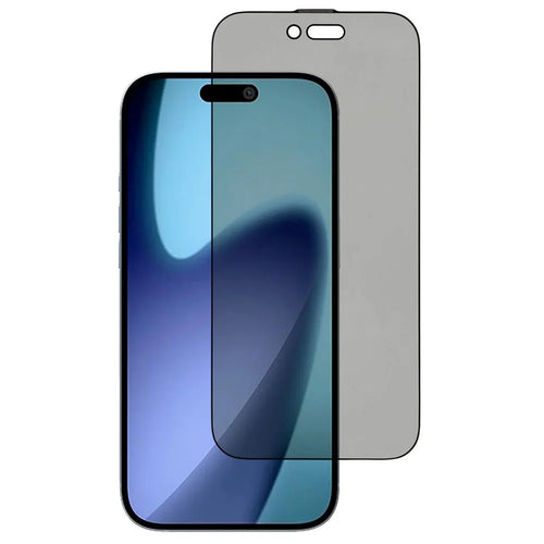 For iPhone Air Privacy Tempered Glass Screen Protector with Silk Printing / Dust Filter Mesh - 1
