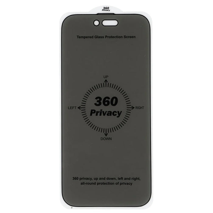 For iPhone Air Privacy Tempered Glass Screen Protector with Silk Printing / Dust Filter Mesh - 2