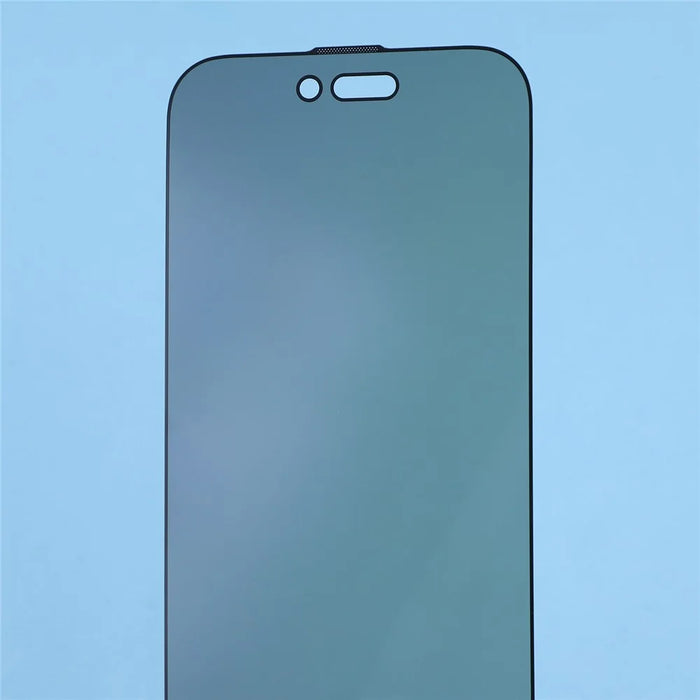 For iPhone Air Privacy Tempered Glass Screen Protector with Silk Printing / Dust Filter Mesh - 5