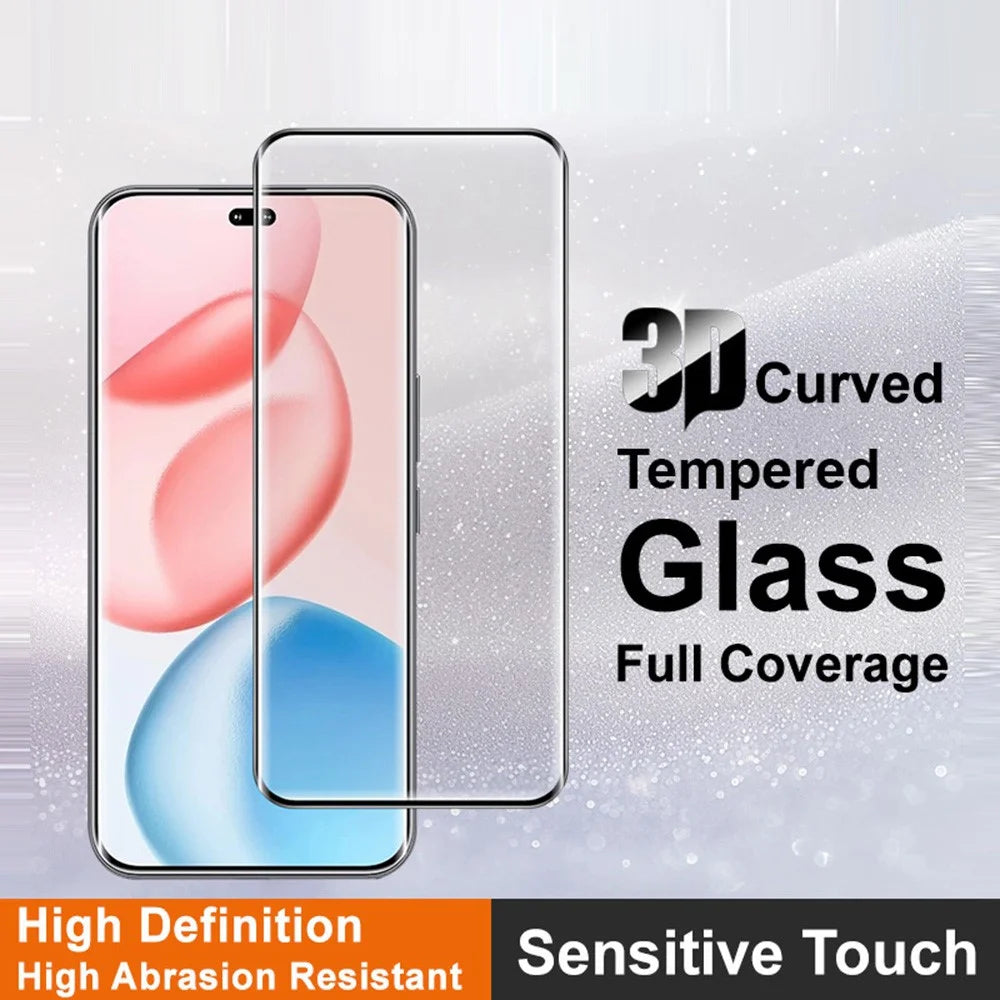 IMAK For Honor 400 Pro 5G (Global) Screen Protector 3D Curved Edge Tempered Glass Film (Fingerprint Unlock) - 3