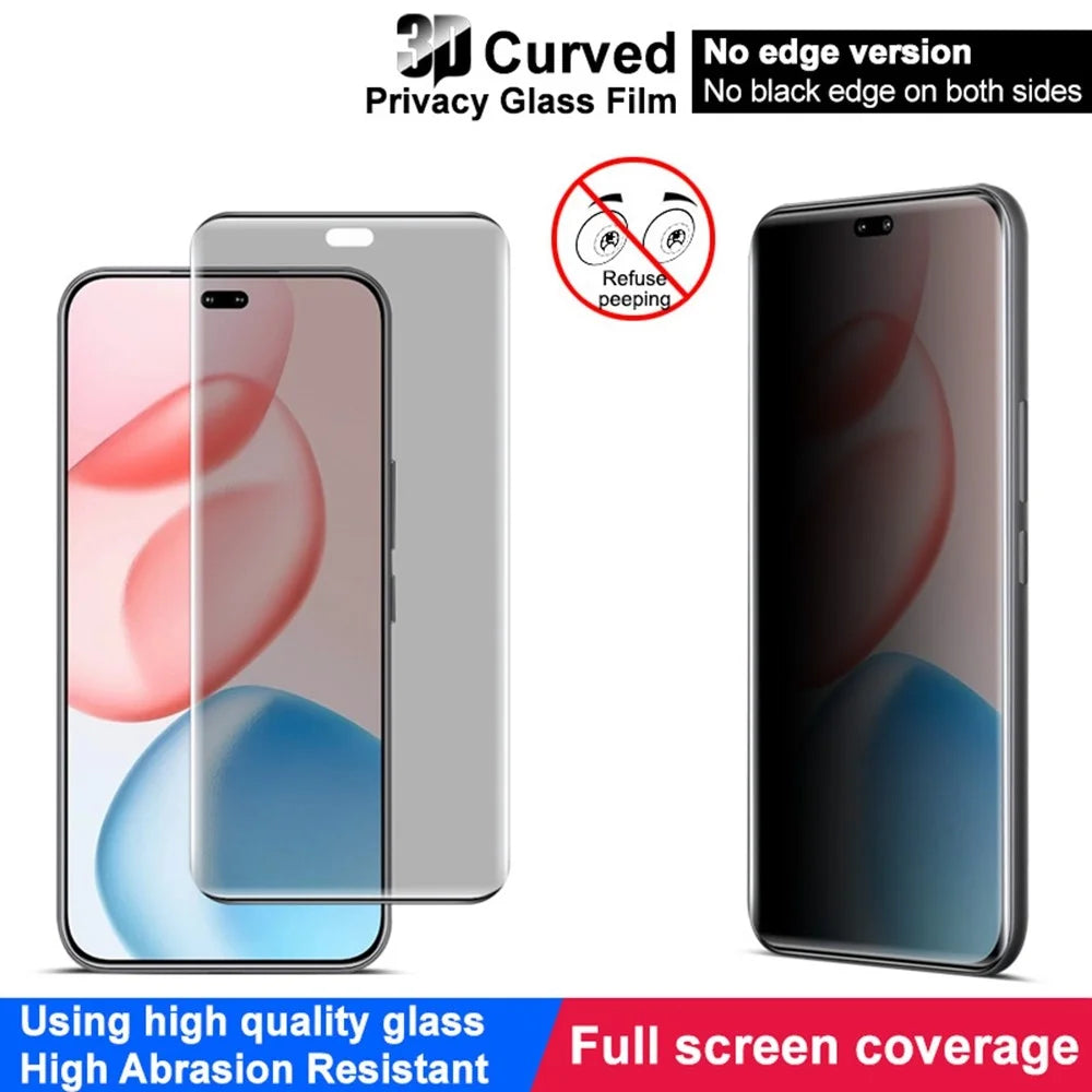 IMAK For Honor 400 Pro 5G (Global) Anti Spy Tempered Glass Screen Protector (No Edge Version) - 6