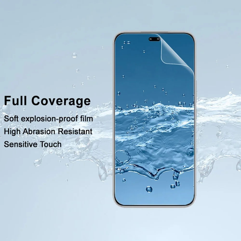 IMAK Hydrogel Film 4th For Honor 400 Pro 5G (Global) Screen Protector Ultra Clear Soft TPU Film (Fingerprint Unlock) - Transparent - 4
