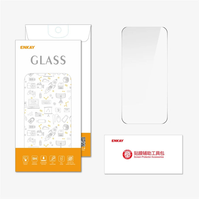 ENKAY HAT PRINCE For iPhone Air Screen Protector Thick Adhesive 9H Arc Edges High Aluminium-Silicon Glass Film - 7