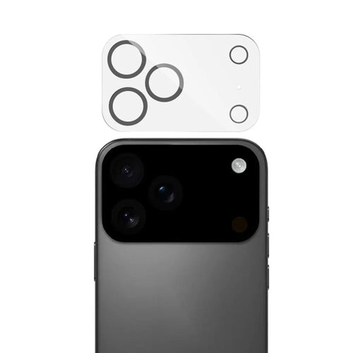 RURIHAI For iPhone 17 Pro Max Camera Lens Protector Clear Black Circle 3D High Aluminum-Silicon Glass Lens Film - 1