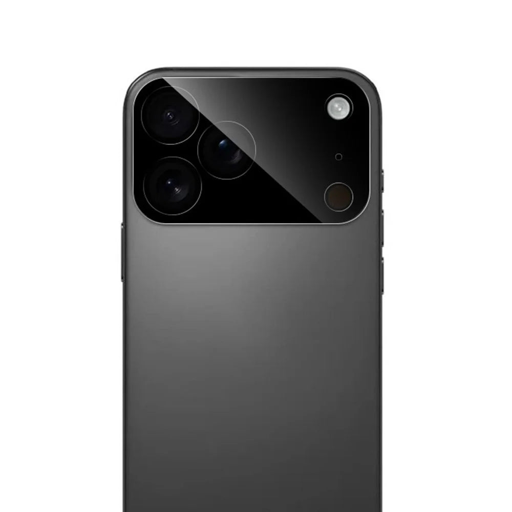 RURIHAI For iPhone 17 Pro Max Camera Lens Protector Clear Black Circle 3D High Aluminum-Silicon Glass Lens Film - 2