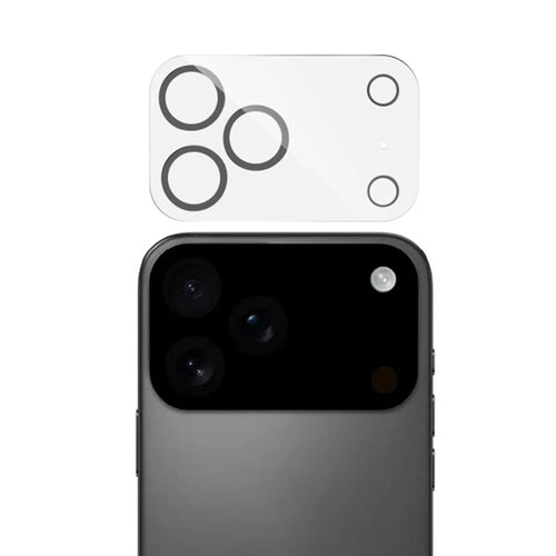 RURIHAI For iPhone 17 Pro Camera Lens Protector Clear Black Circle 3D High Aluminum-Silicon Glass Lens Film - 1