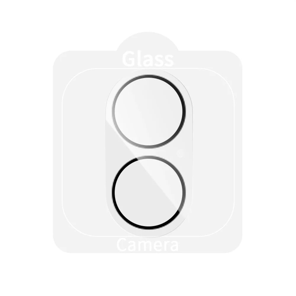 RURIHAI For iPhone 17 Camera Lens Protector Clear Black Circle 3D High Aluminum-Silicon Glass Lens Film - 3