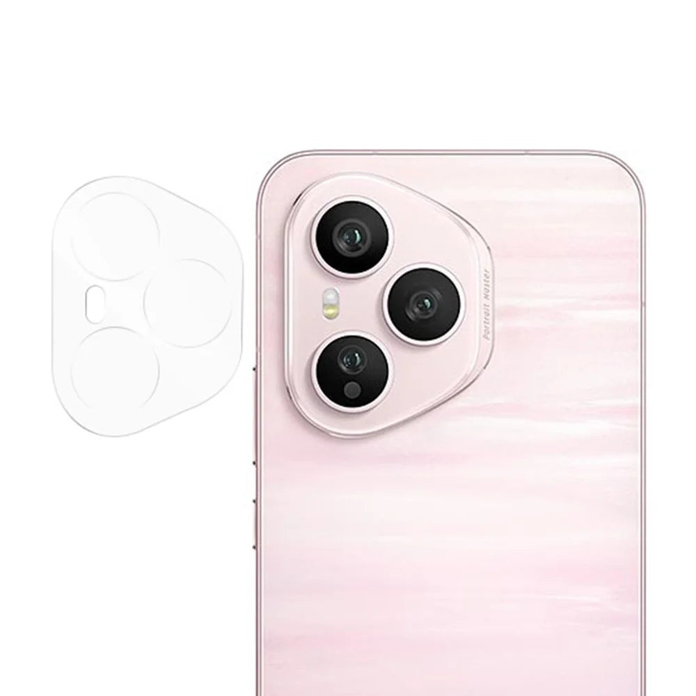 RURIHAI For Honor 400 Pro 5G (Global) Camera Lens Protector 3D Clear High Aluminum-Silicon Glass Lens Film - 1