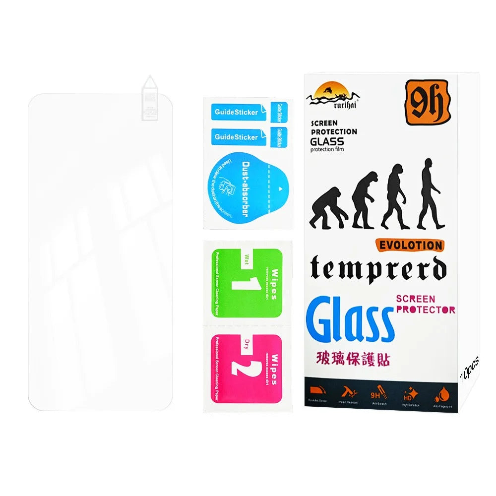RURIHAI 10Pcs For Motorola Moto G86 5G / G86 Power 5G Screen Protector 0.26mm 2.5D High Aluminium Silicon Glass Film - 7