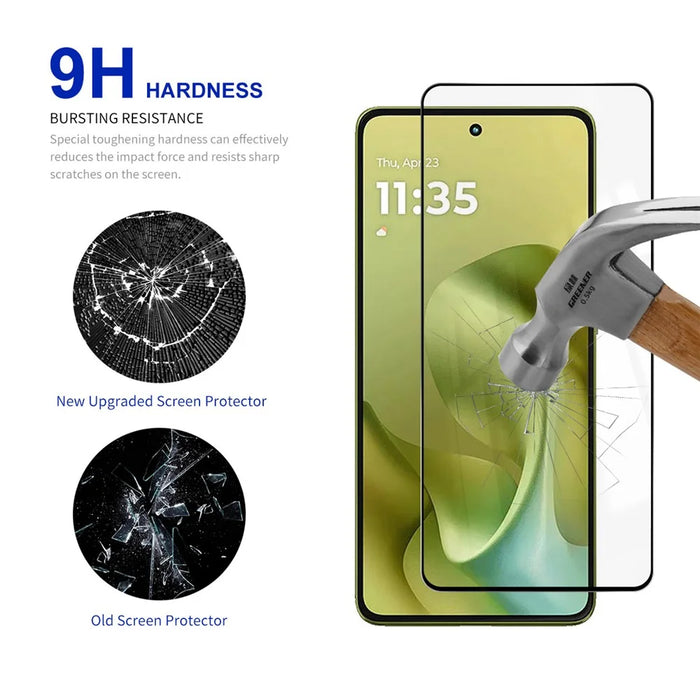 RURIHAI 10Pcs For Motorola Moto G86 5G / G86 Power 5G High Aluminium-Silicon Glass Film 0.26mm 2.5D Screen Protector - 3