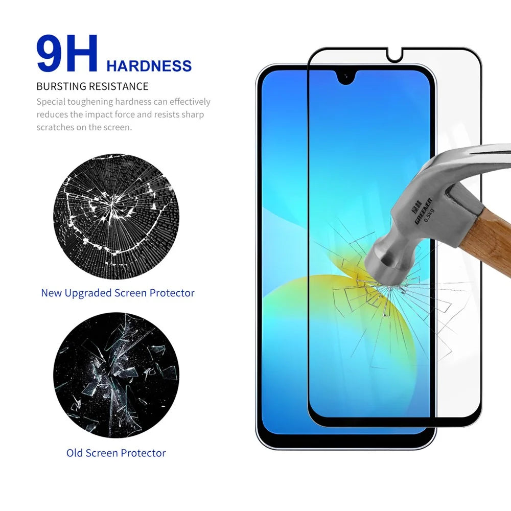 RURIHAI Screen Protector For Samsung Galaxy A18 5G / A18 4G / A17 5G / A17 4G / A26 5G / A16 5G / A16 4G Secondary Hardening High Aluminium-Silicon Glass Film - 3
