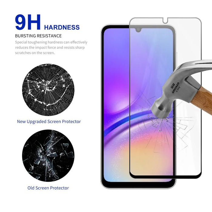 RURIHAI 10Pcs For Samsung Galaxy A08 5G / A08 4G / A07 4G High Aluminium-Silicon Glass Film 0.26mm 2.5D Screen Protector - 3