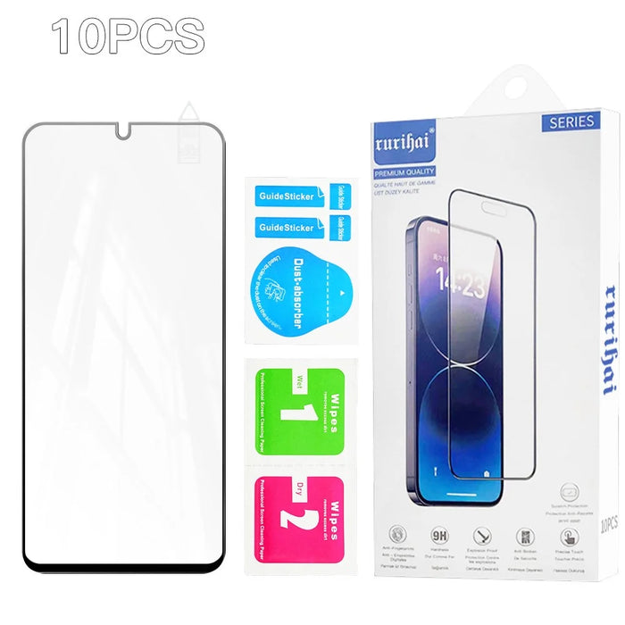 RURIHAI 10Pcs For Samsung Galaxy A08 5G / A08 4G / A07 4G High Aluminium-Silicon Glass Film 0.26mm 2.5D Screen Protector - 7