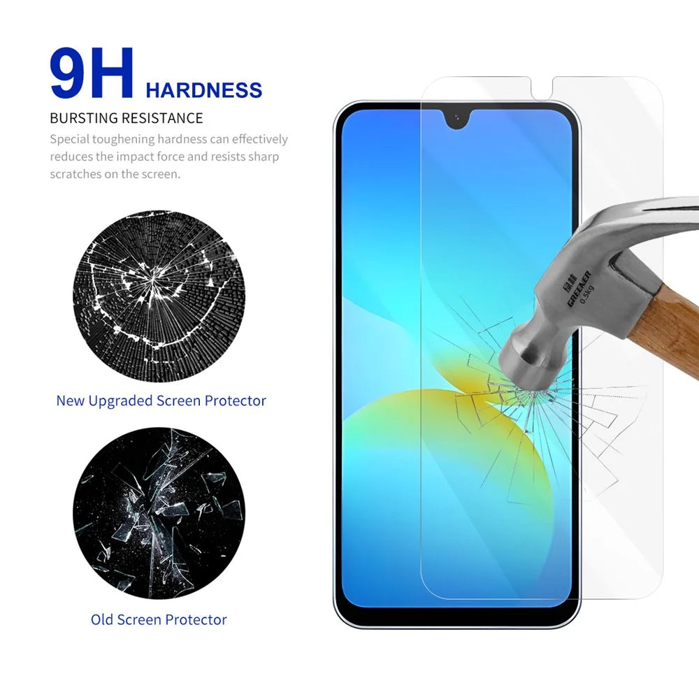 RURIHAI Screen Protector For Samsung Galaxy A18 5G / A18 4G / A17 5G / A17 4G / A26 5G / A16 5G / A16 4G 0.26mm 2.5D High Aluminium Silicon Glass Film - 3