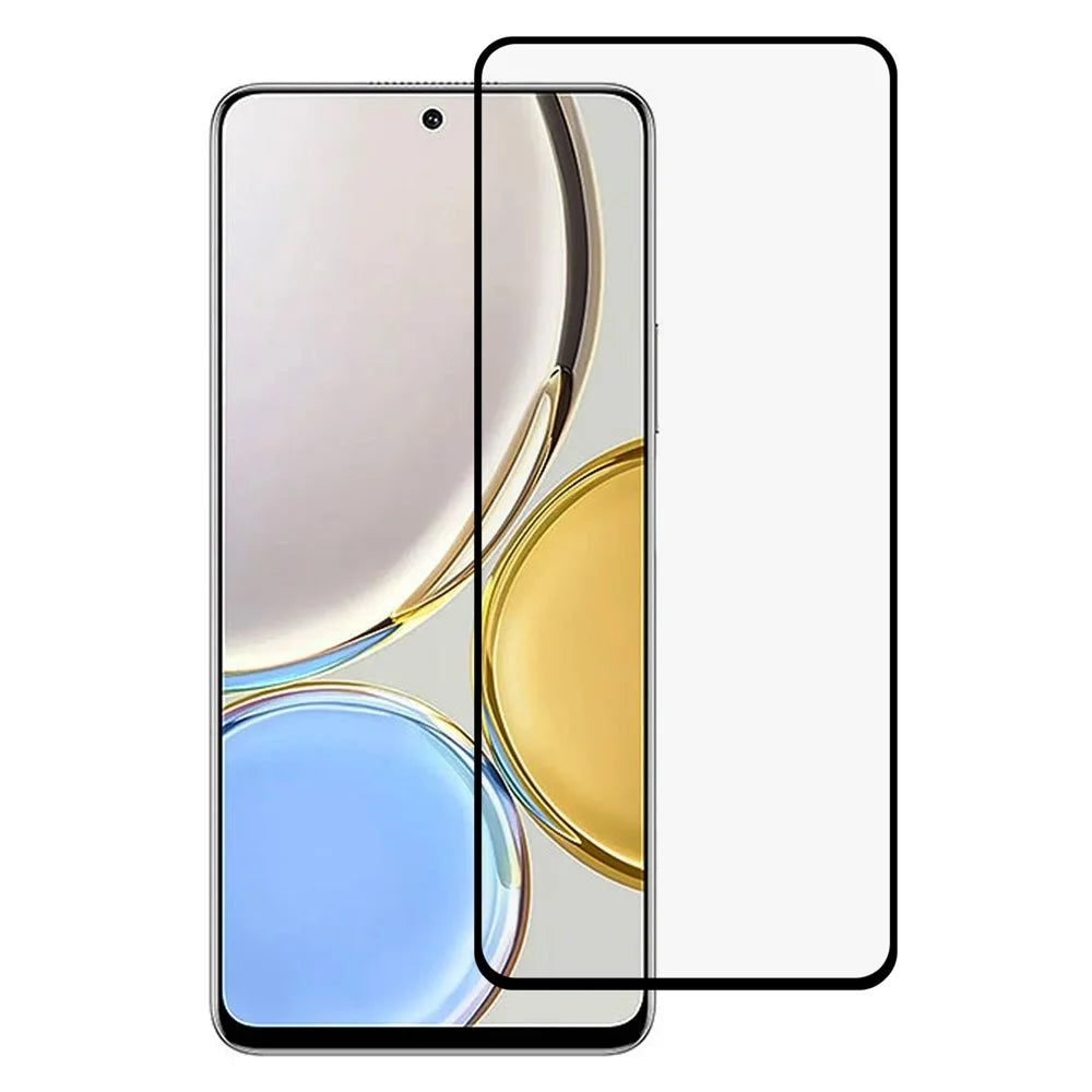 For Honor Magic4 Lite 4G Silk Printing Tempered Glass Anti-scratch Film Full Glue Anti-explosion HD Clear Screen Protector - 1