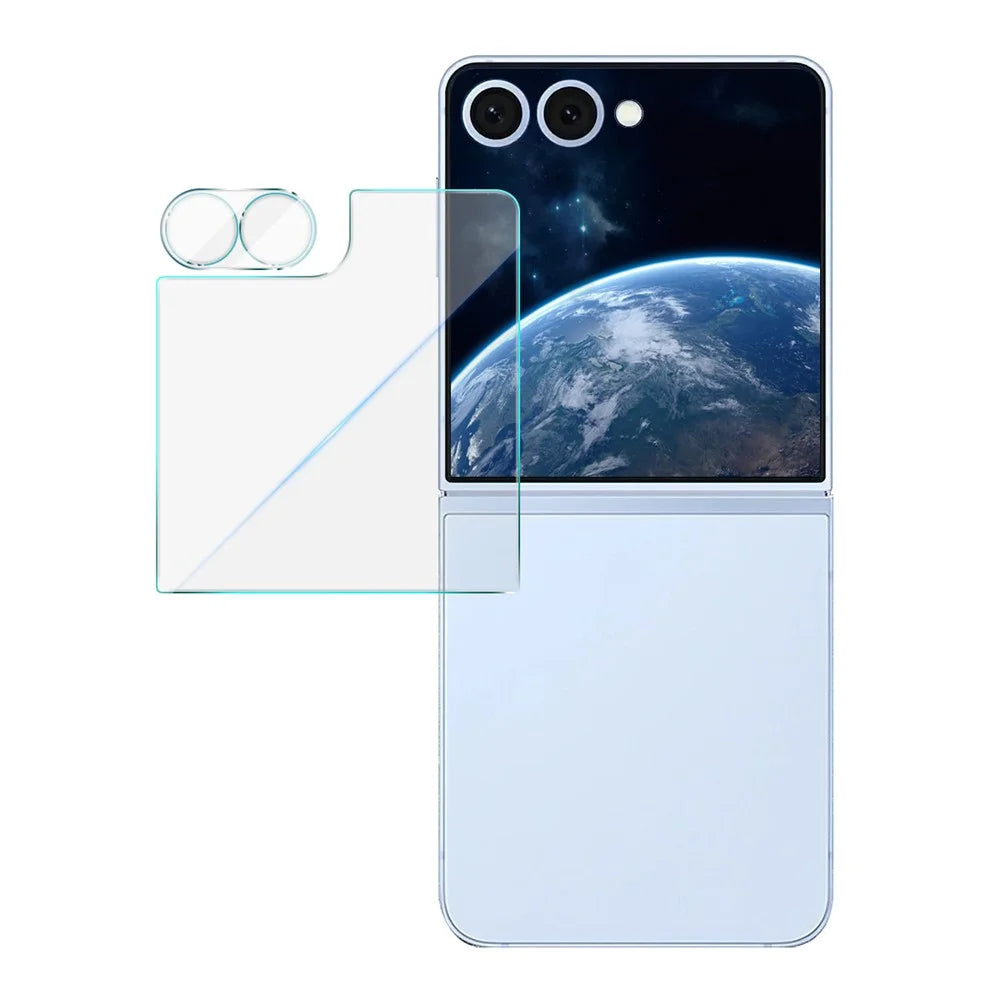 IMAK For Samsung Galaxy Z Flip8 / Z Flip7 5G Camera Lens Film + Tempered Glass Rear Screen Protector - 1
