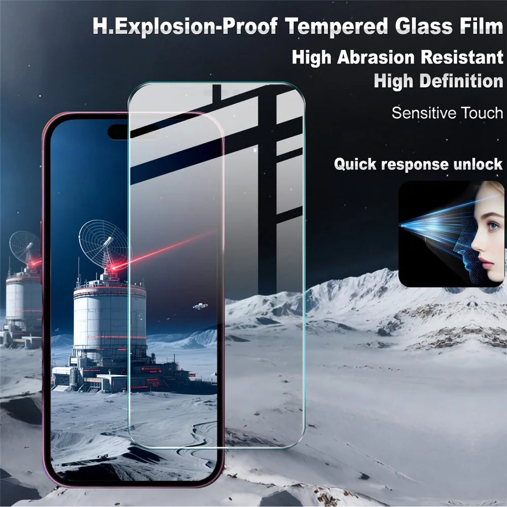 IMAK H Series For iPhone 17 / 17 Pro Tempered Glass Screen Protector Shatter-Proof Protection - 3