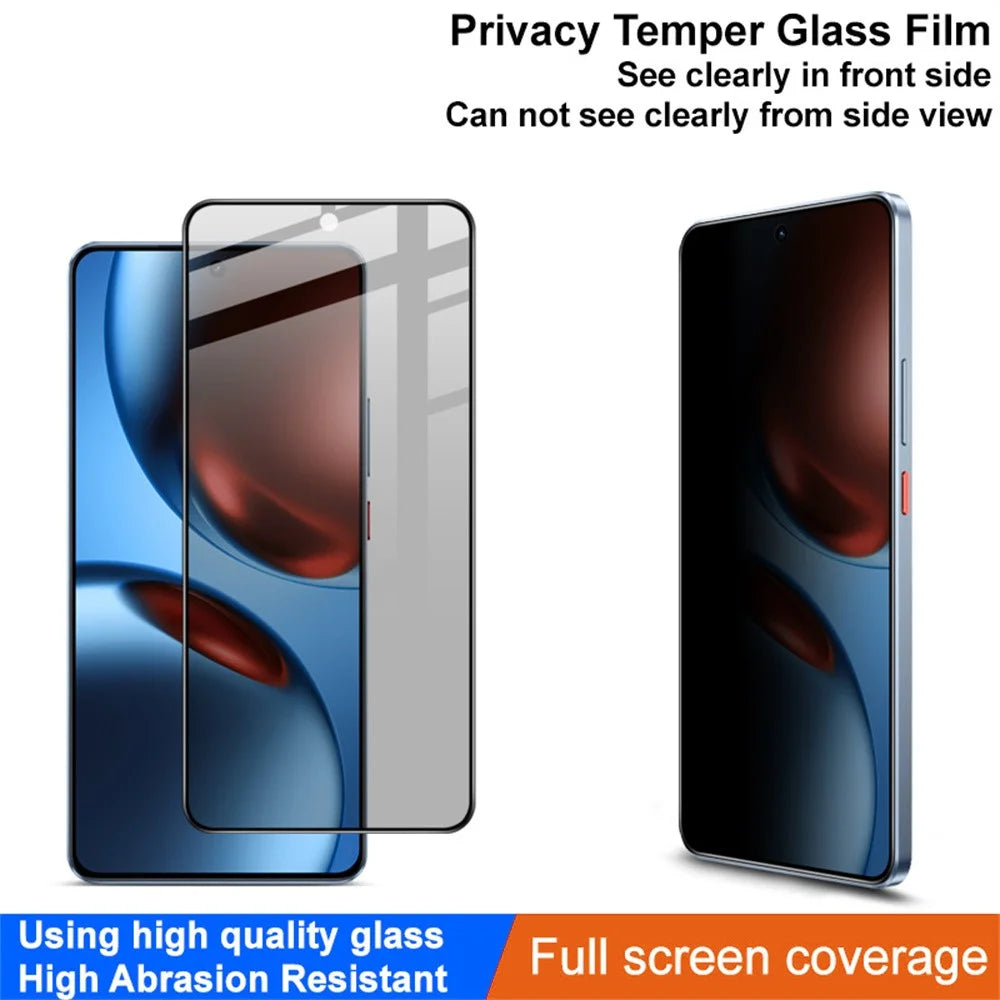 IMAK For Realme GT 7 5G / GT 7T 5G Privacy Screen Protector Anti Peep Tempered Glass Film (Fingerprint Unlock) - 3