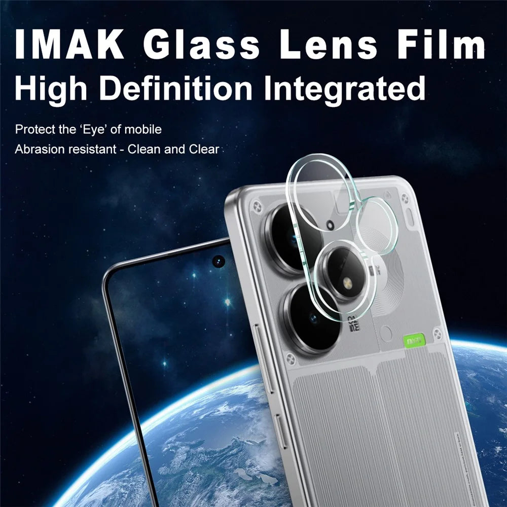 IMAK For Realme Neo7 Turbo 5G Tempered Glass Camera Lens Protector + Acrylic Lens Cap - 2