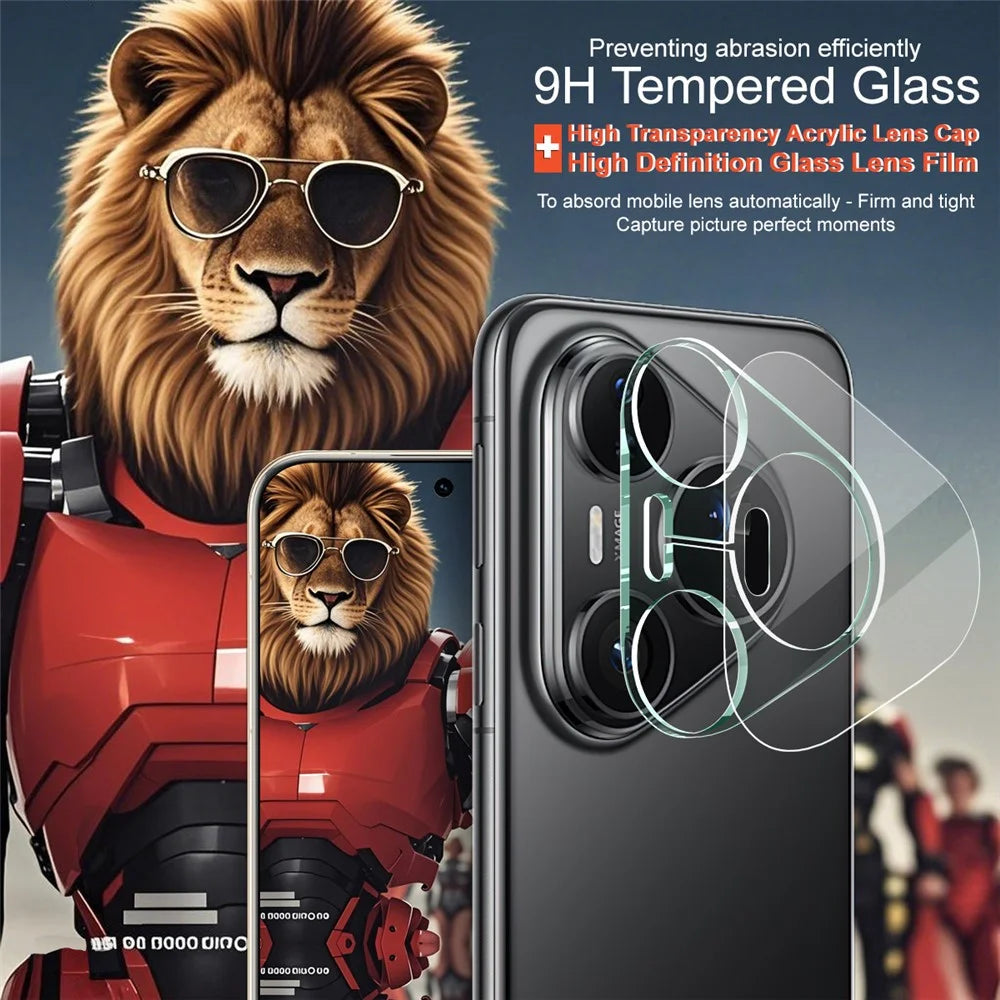 IMAK For Huawei Pura 80 Pro / Pura 80 Pro+ Tempered Glass Camera Lens Protector + Acrylic Lens Cap - 3