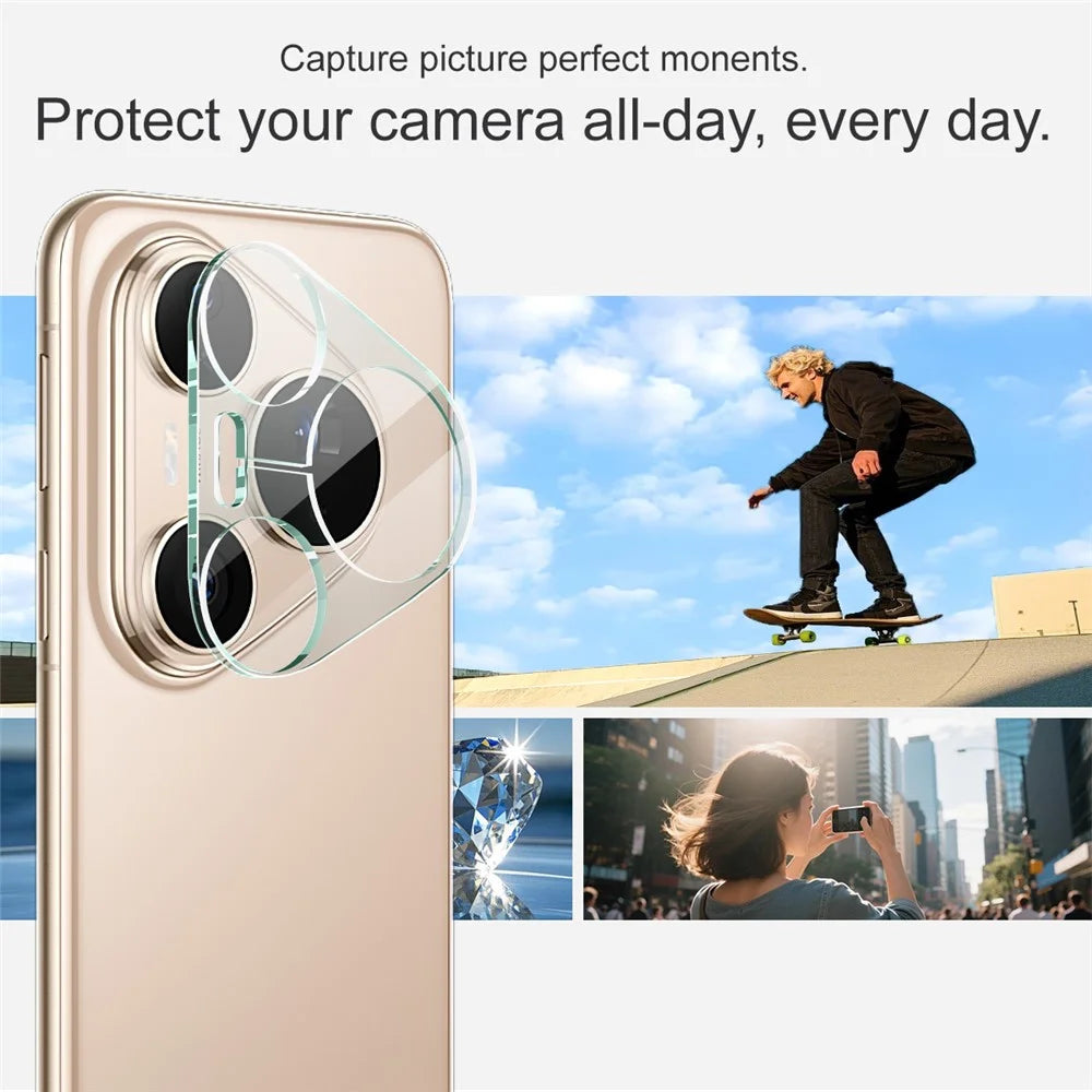 IMAK For Huawei Pura 80 Pro / Pura 80 Pro+ Tempered Glass Camera Lens Protector + Acrylic Lens Cap - 4
