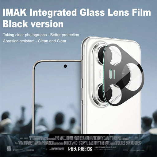 IMAK For Huawei Pura 80 Pro / Pura 80 Pro+ Camera Lens Protector Tempered Glass HD Clear Lens Film (Black Version) - 2