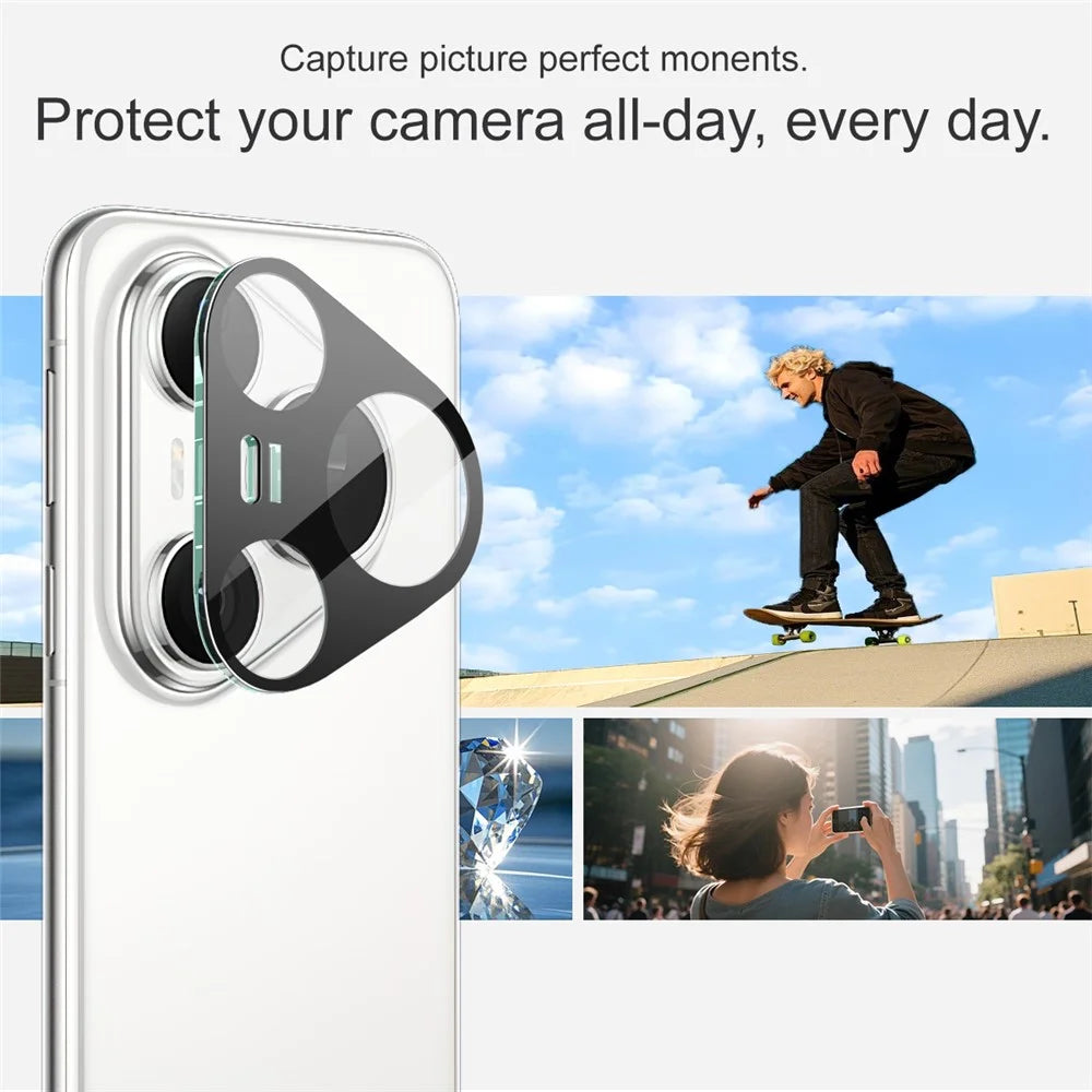 IMAK For Huawei Pura 80 Pro / Pura 80 Pro+ Camera Lens Protector Tempered Glass HD Clear Lens Film (Black Version) - 4