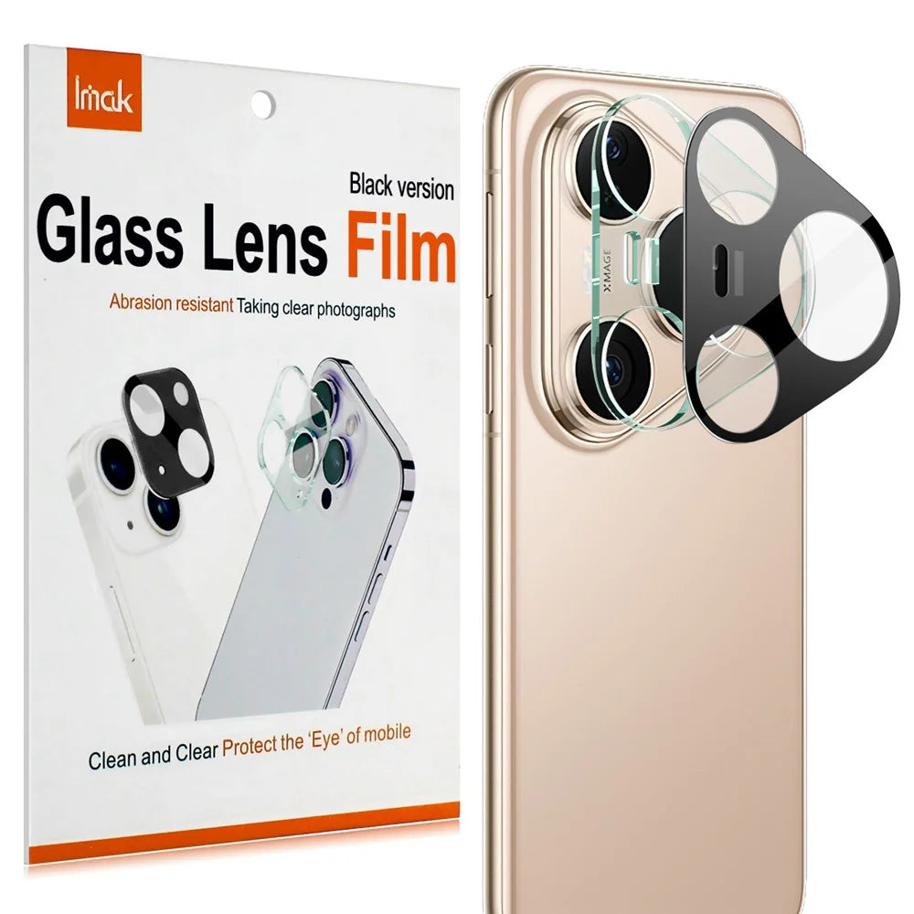 IMAK For Huawei Pura 80 Pro / Pura 80 Pro+ Camera Lens Protector Tempered Glass HD Clear Lens Film (Black Version) - 6