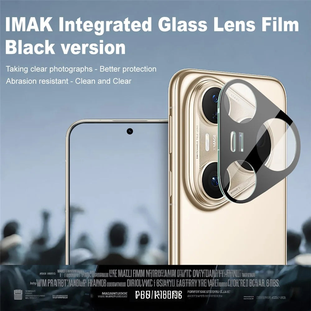 IMAK For Huawei Pura 80 Ultra Camera Lens Protector Tempered Glass HD Clear Lens Film (Black Version) - 2